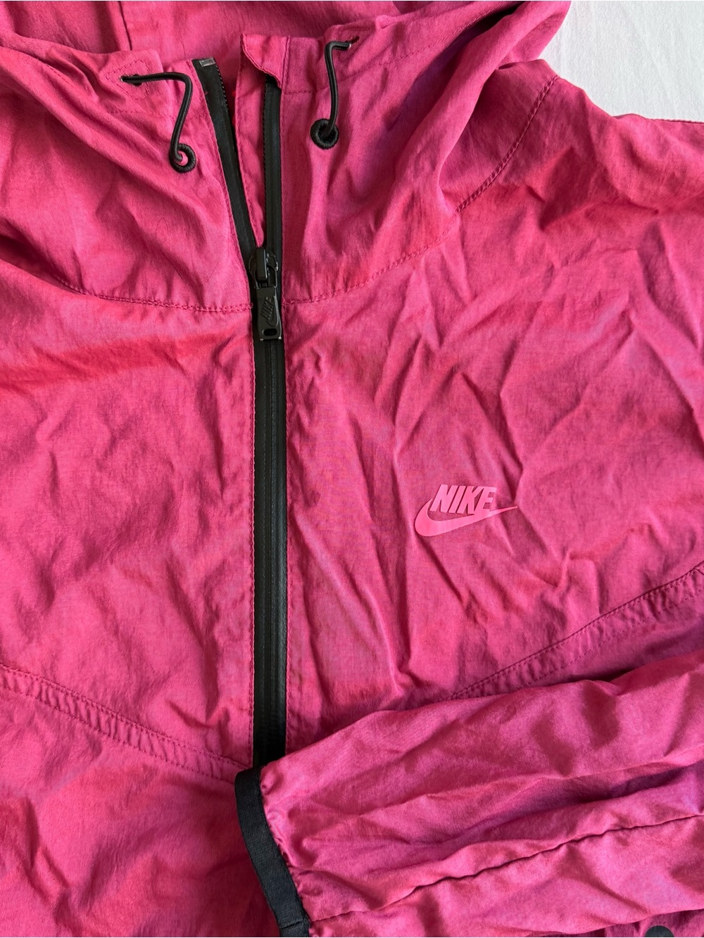 Nike Hot Pink Half Zip Hooded Windrunner